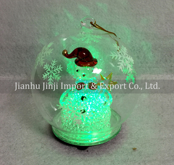 Christmas glass pendent