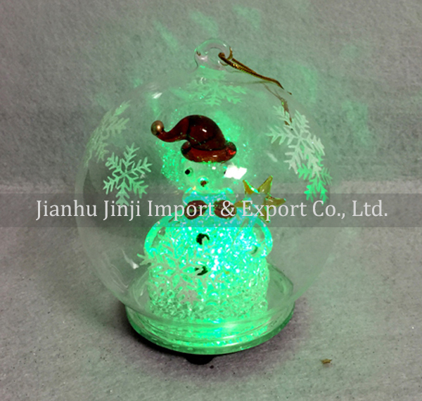 Christmas glass pendent