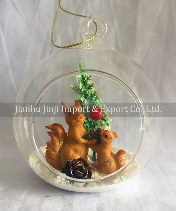 Christmas glass pendent