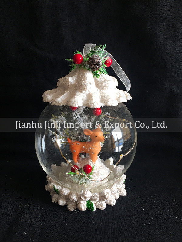 Christmas glass pendent