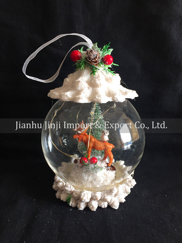 Christmas glass pendent