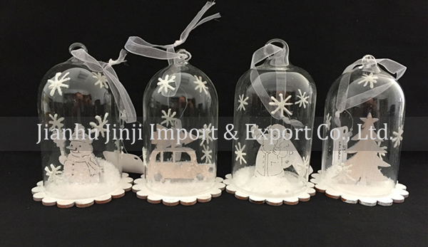 Christmas glass pendent