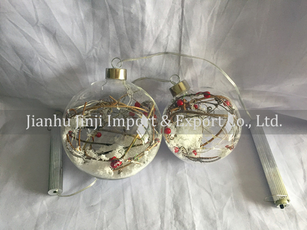 Christmas glass pendent