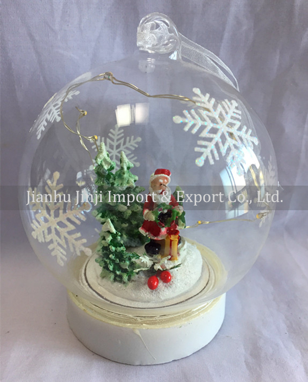 Christmas glass pendent