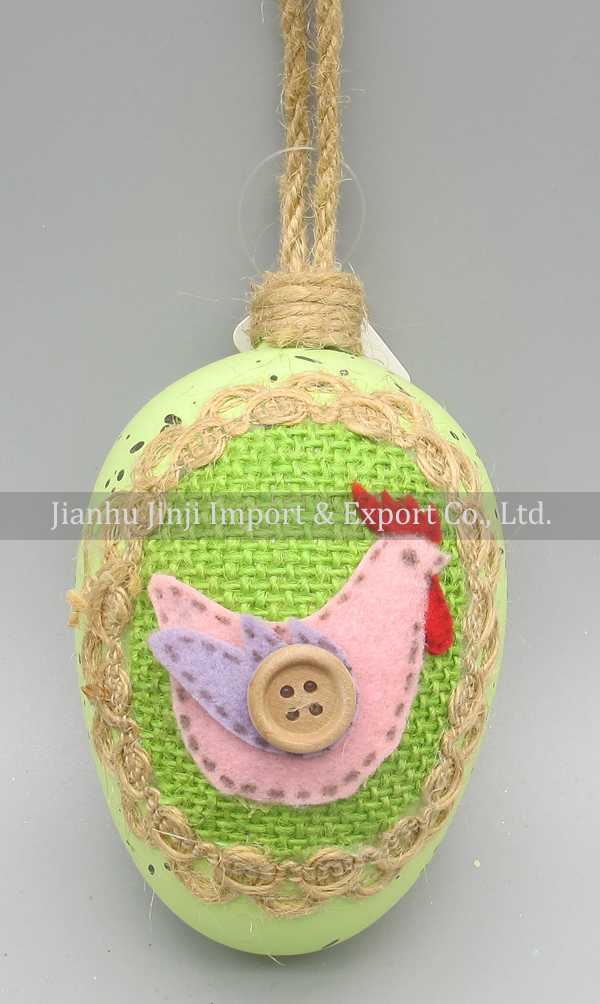 Glass easter egg with colour paint