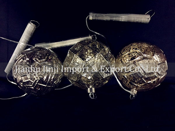 Glass ball with led light