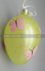 Glass easter egg with colour paint