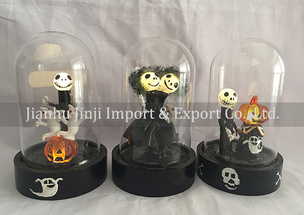 glass halloween ornament