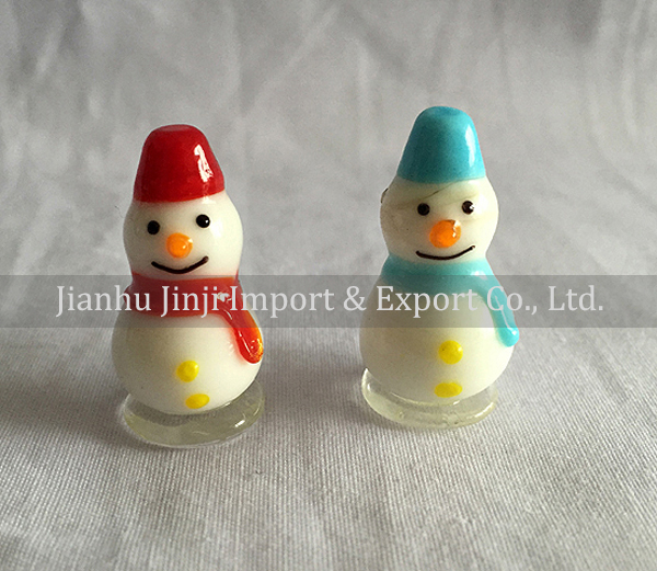 Glass snow man