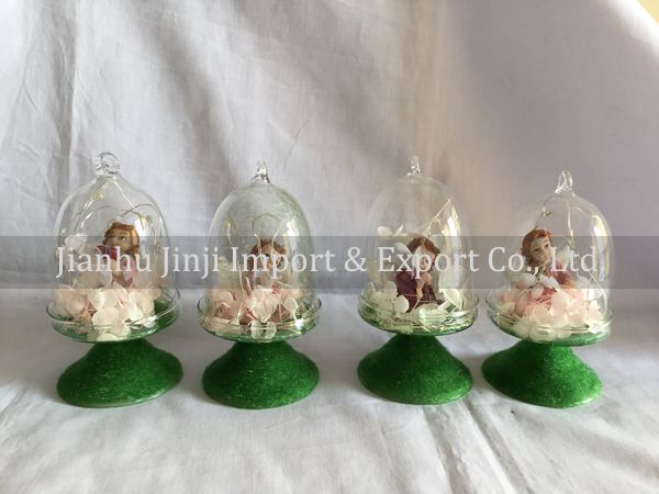 Glass artificial plant