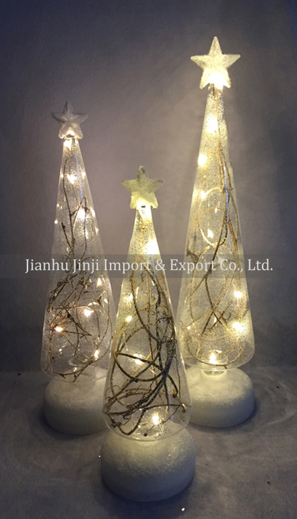 glass christmas tree 