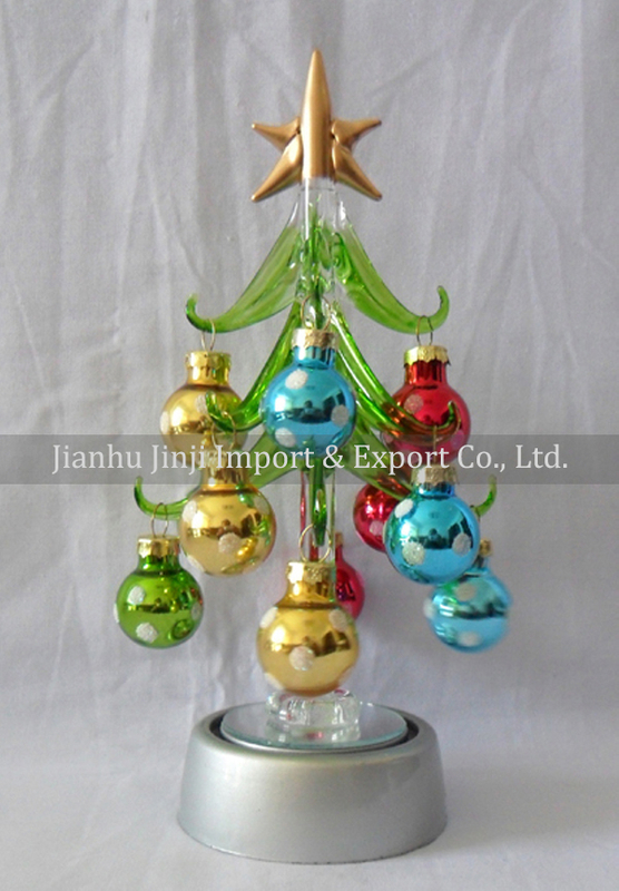 glass christmas tree 