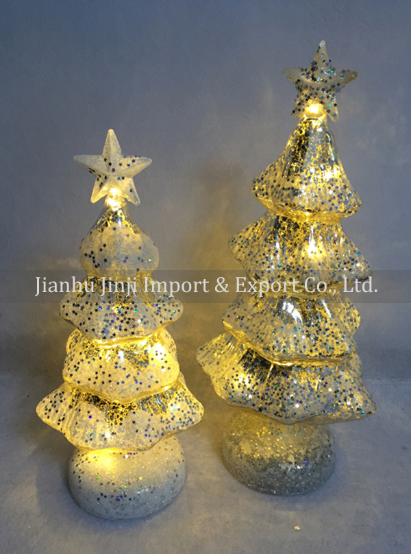 glass christmas tree 