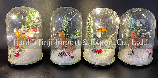 Christmas glass pendent