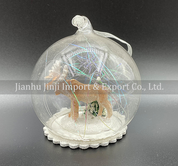 Christmas glass pendent