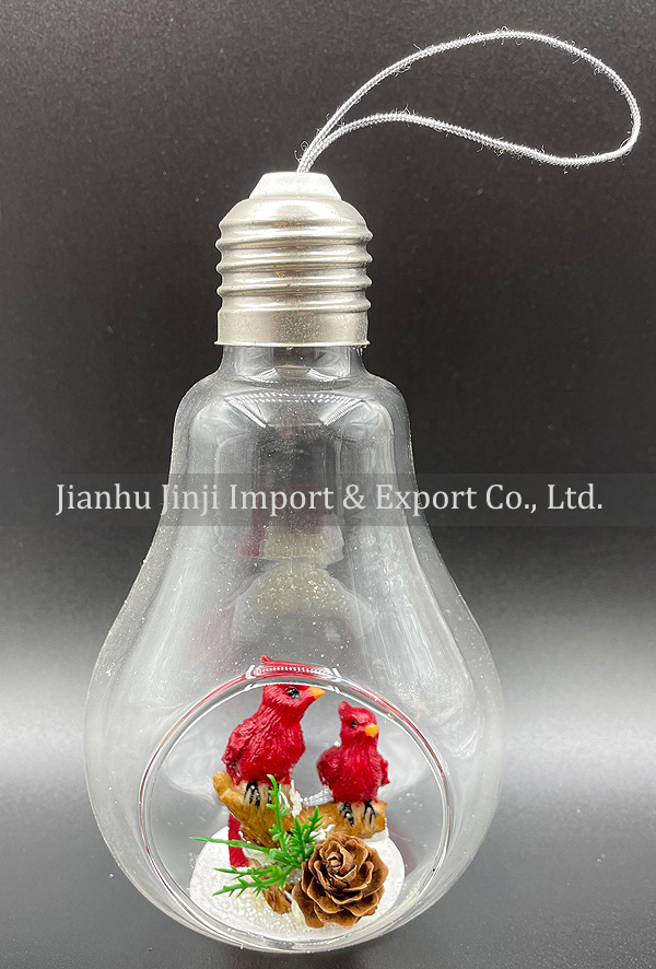 Christmas glass pendent