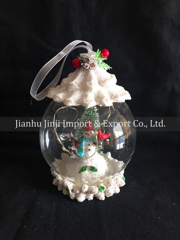 Christmas glass pendent
