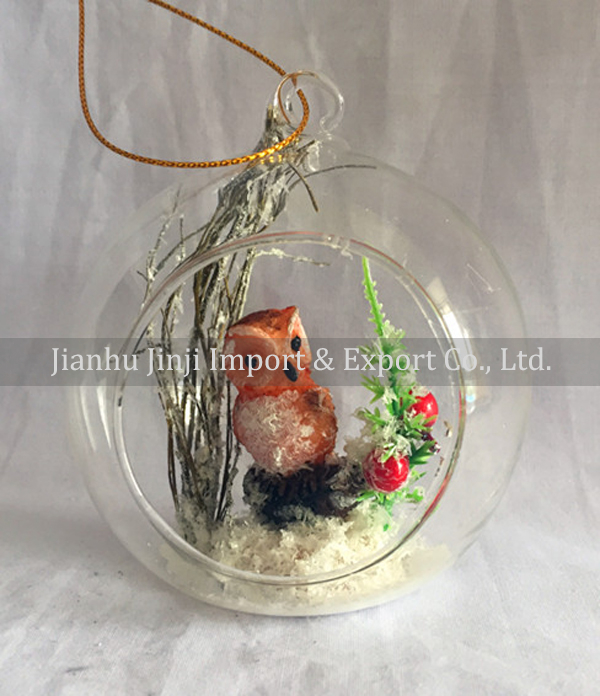 Christmas glass pendent
