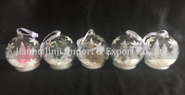 Christmas glass pendent