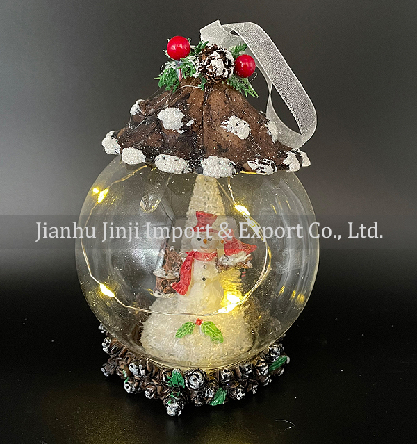 Christmas glass pendent