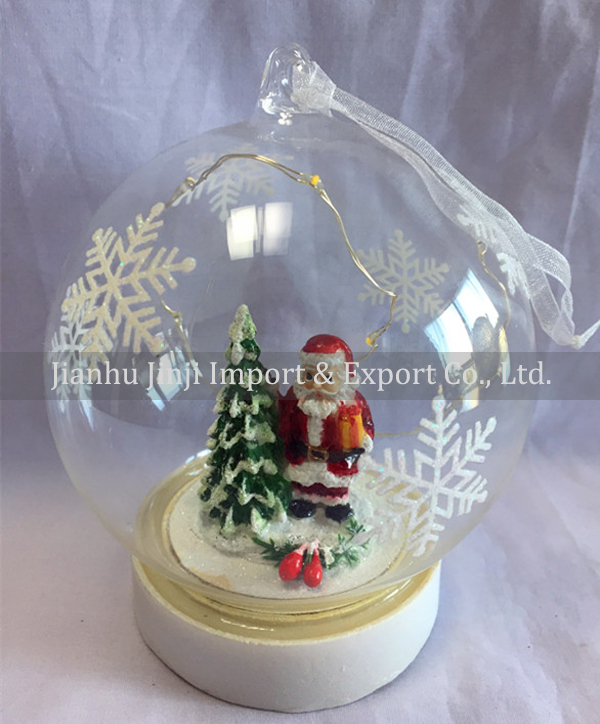 Christmas glass pendent