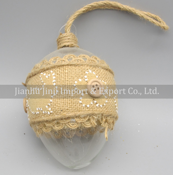 Glass easter egg with colour paint