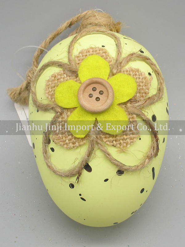 Glass easter egg with colour paint