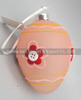 Glass easter egg with colour paint