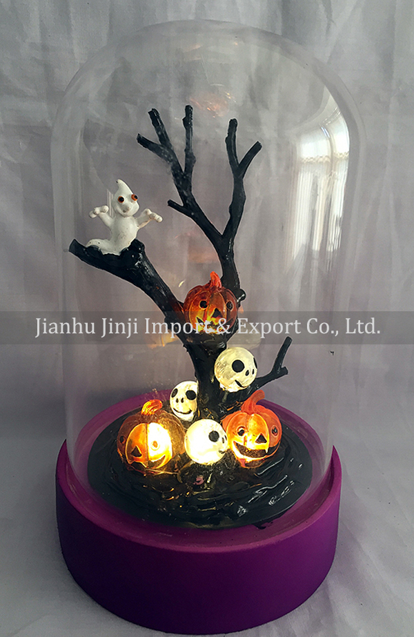 glass halloween ornament