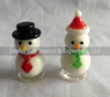 Glass snow man