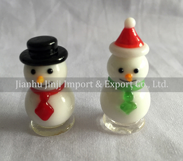 Glass snow man