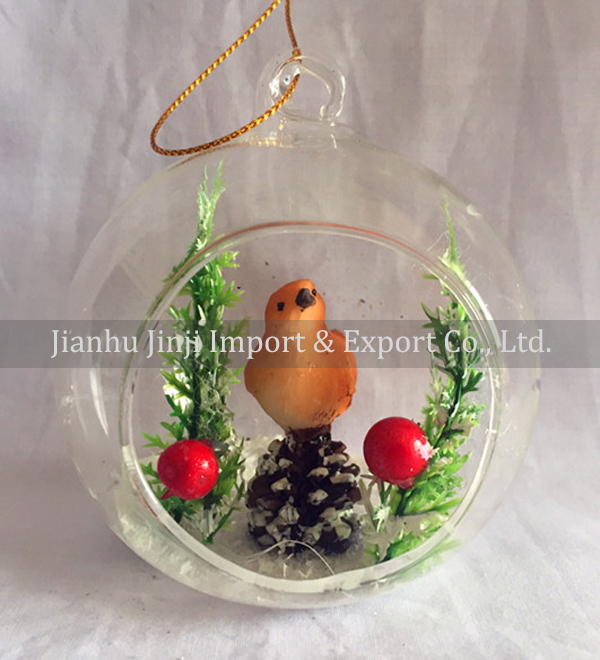 Christmas glass pendent