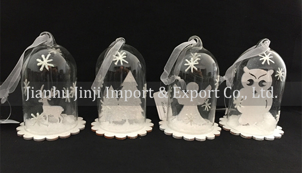 Christmas glass pendent