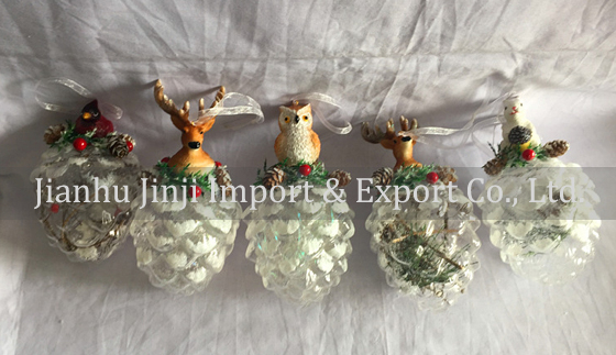 Christmas glass pendent