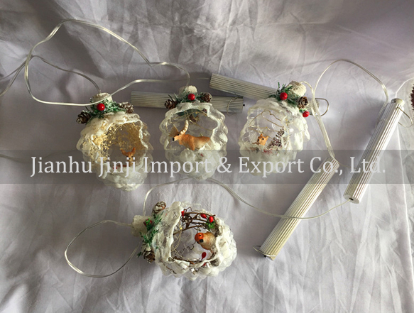 Christmas glass pendent