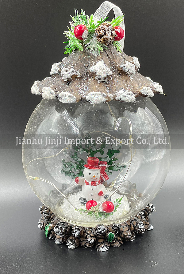 Christmas glass pendent
