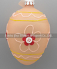 Glass easter egg with colour paint