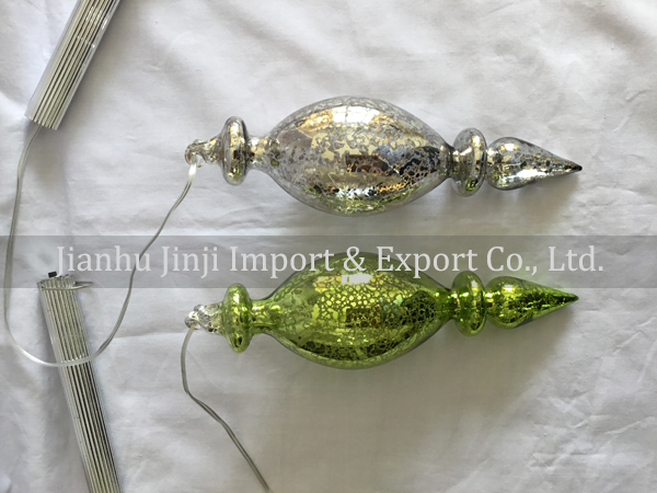 Glass decoration with led light