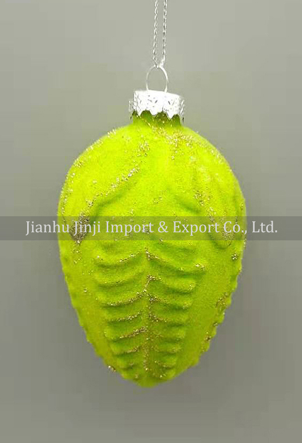 Glass easter egg with colour paint