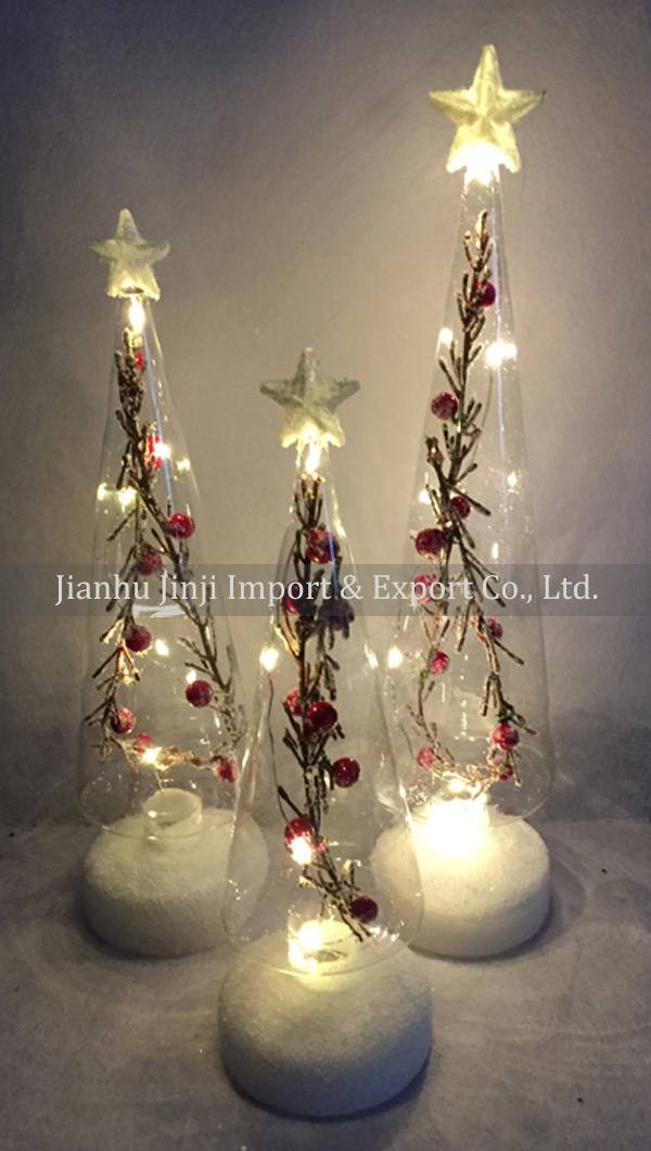 glass christmas tree 