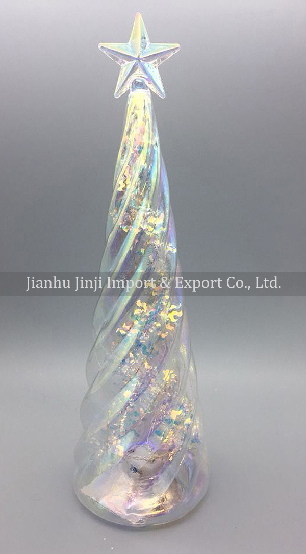 glass christmas tree 