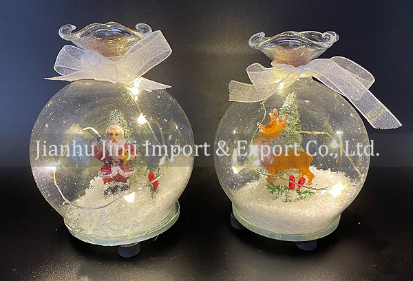 Christmas glass pendent