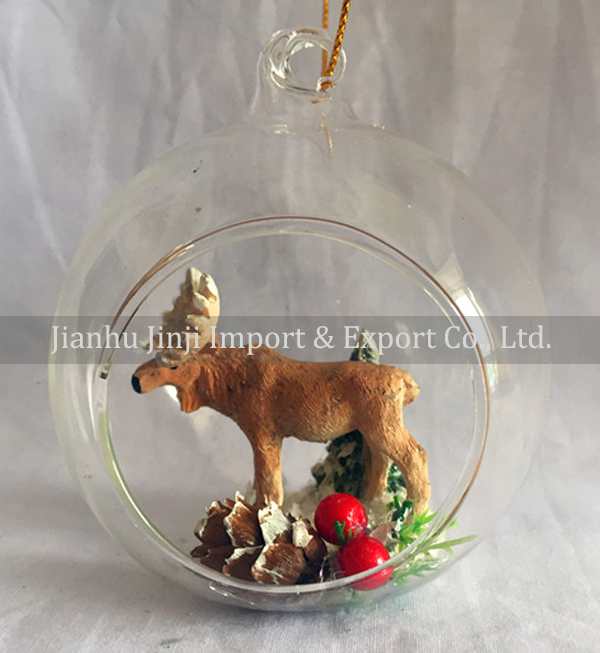 Christmas glass pendent