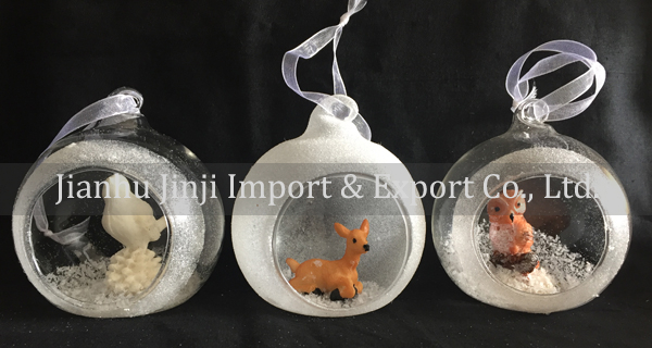 Christmas glass pendent