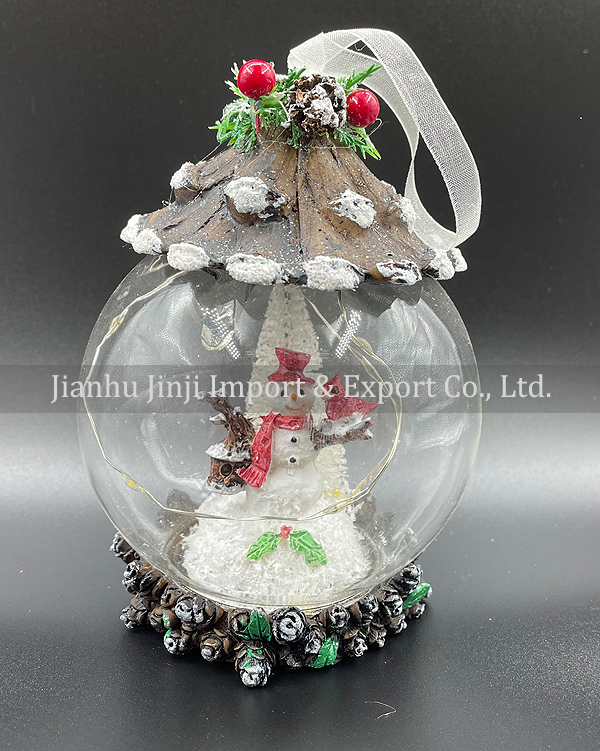 Christmas glass pendent