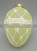 Glass easter egg with colour paint