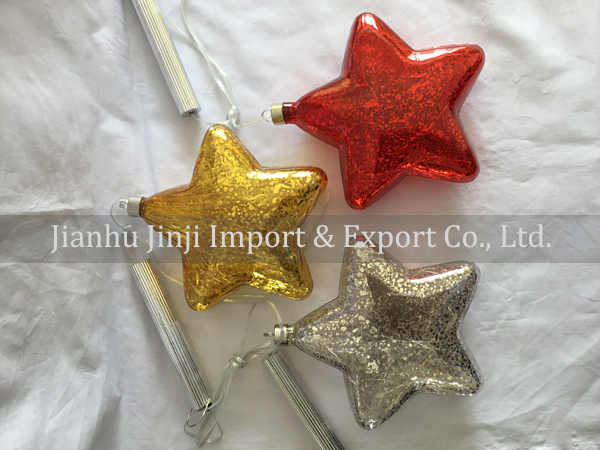 Glass decoration with led light