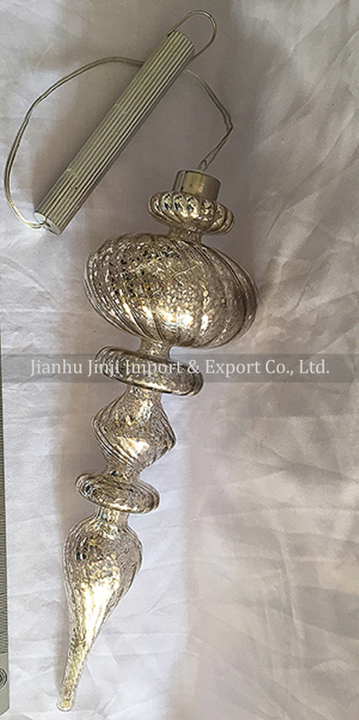 Glass decoration with led light