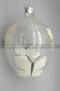 Glass easter egg with colour paint