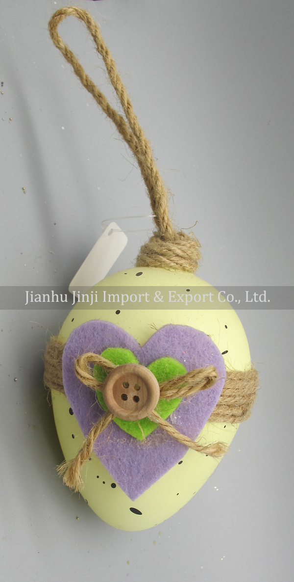 Glass easter egg with colour paint